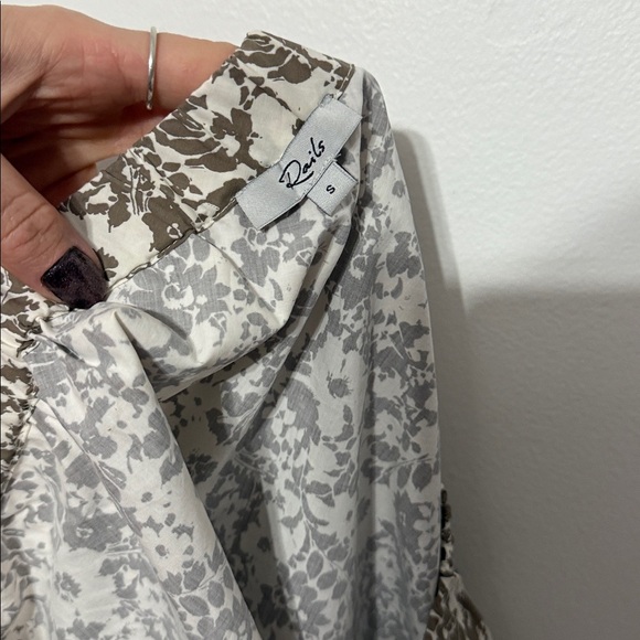 Rails Jayla One Shoulder Floral Print Top Taupe Cafe Floral - Picture 10 of 10